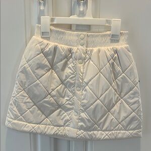 Athleta Cream Bubble Mini Skirt